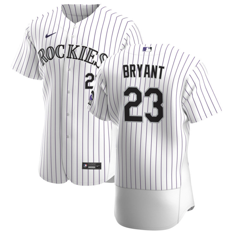 Colorado Rockies Kris Bryant 23 MLB White Jersey Gift For Rockies Fans