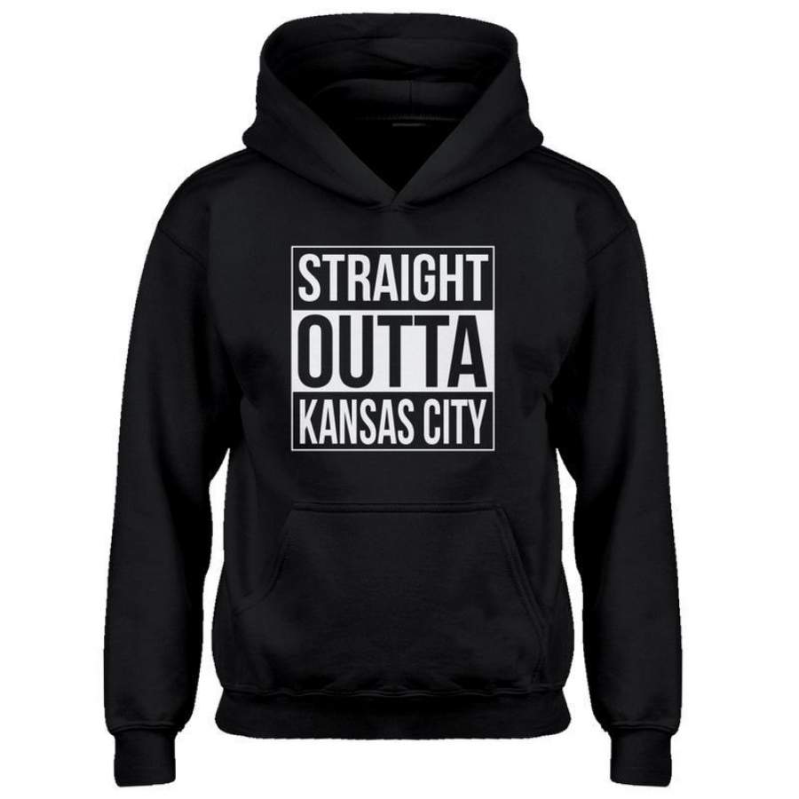 Youth Straight Outta Kansas City Kids Hoodie