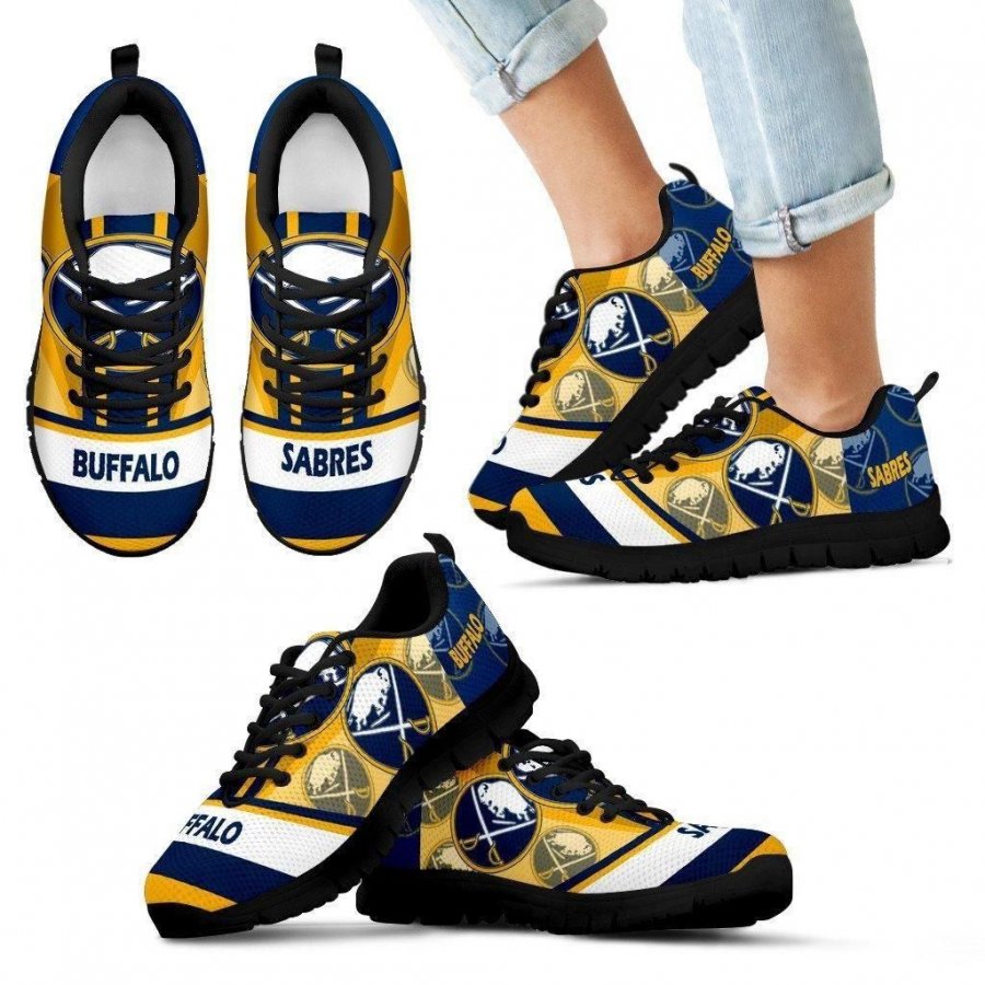 Three Impressing Point Of Logo Buffalo Sabres Sneakers #870