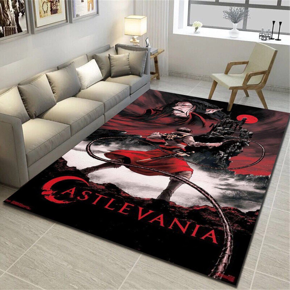 Castlevania Key Art Rugs, Living Room Bedroom Carpet