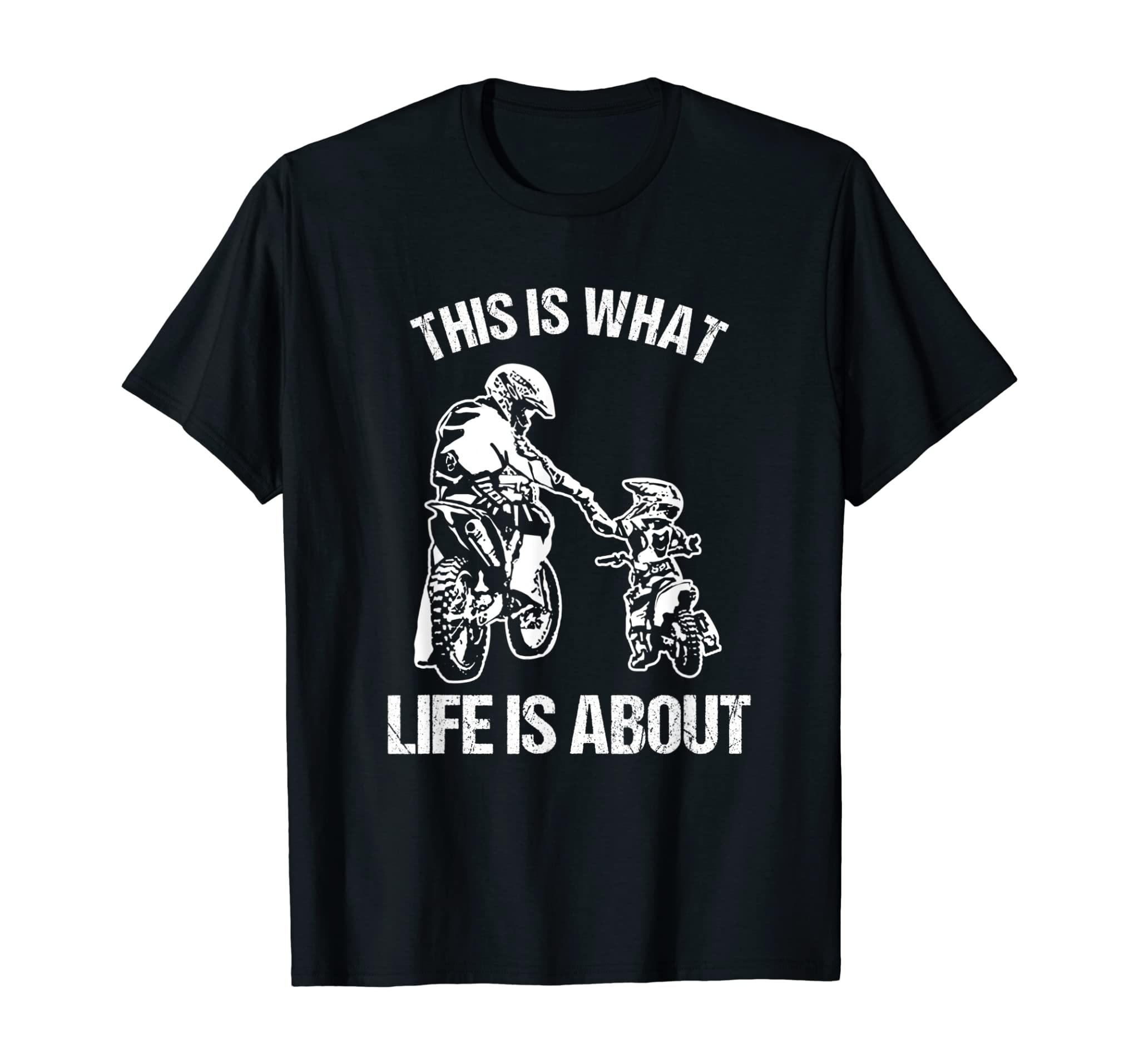 Motocross Dirt Bike Dad Motorcycle Biker Father Kid Son Gift T-Shirt