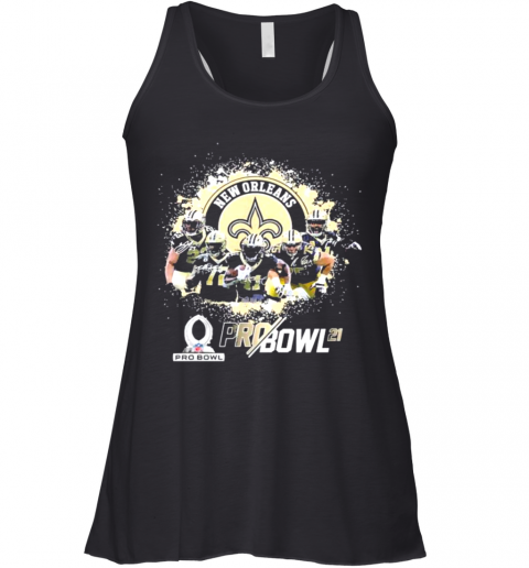 New Orleans Saints Football Team Signatures Racerback Tank