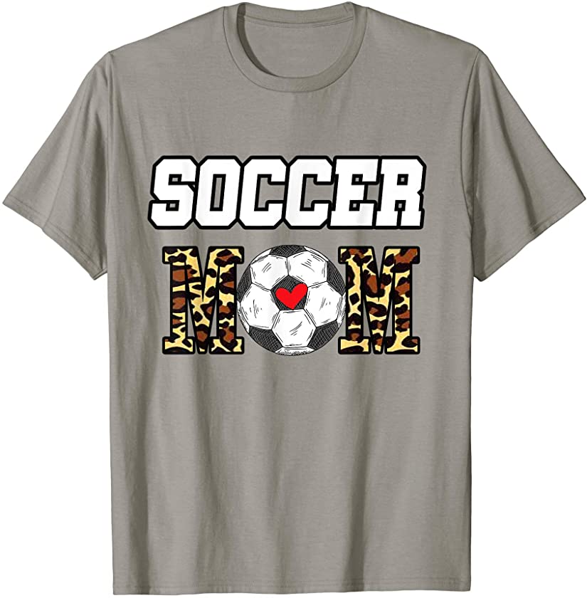 Soccer Mom Leopard Soccer Mom Mother’s Day 2021 T-Shirt