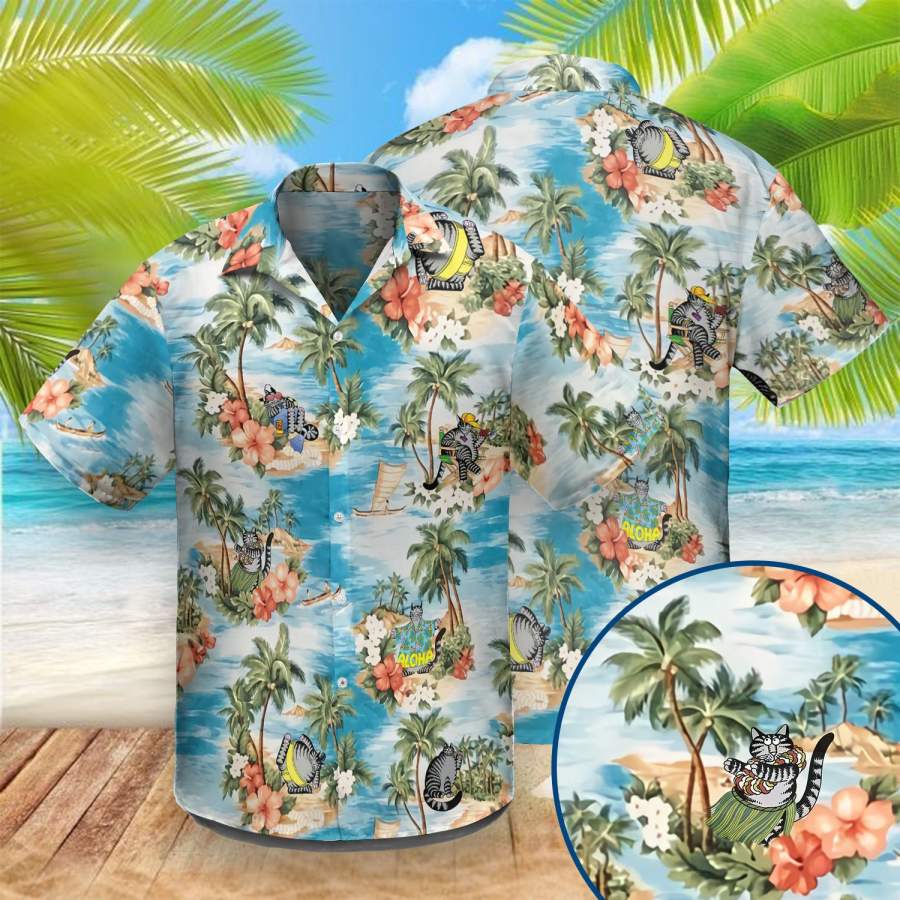 Cat Hawaiian Shirt Ha53048