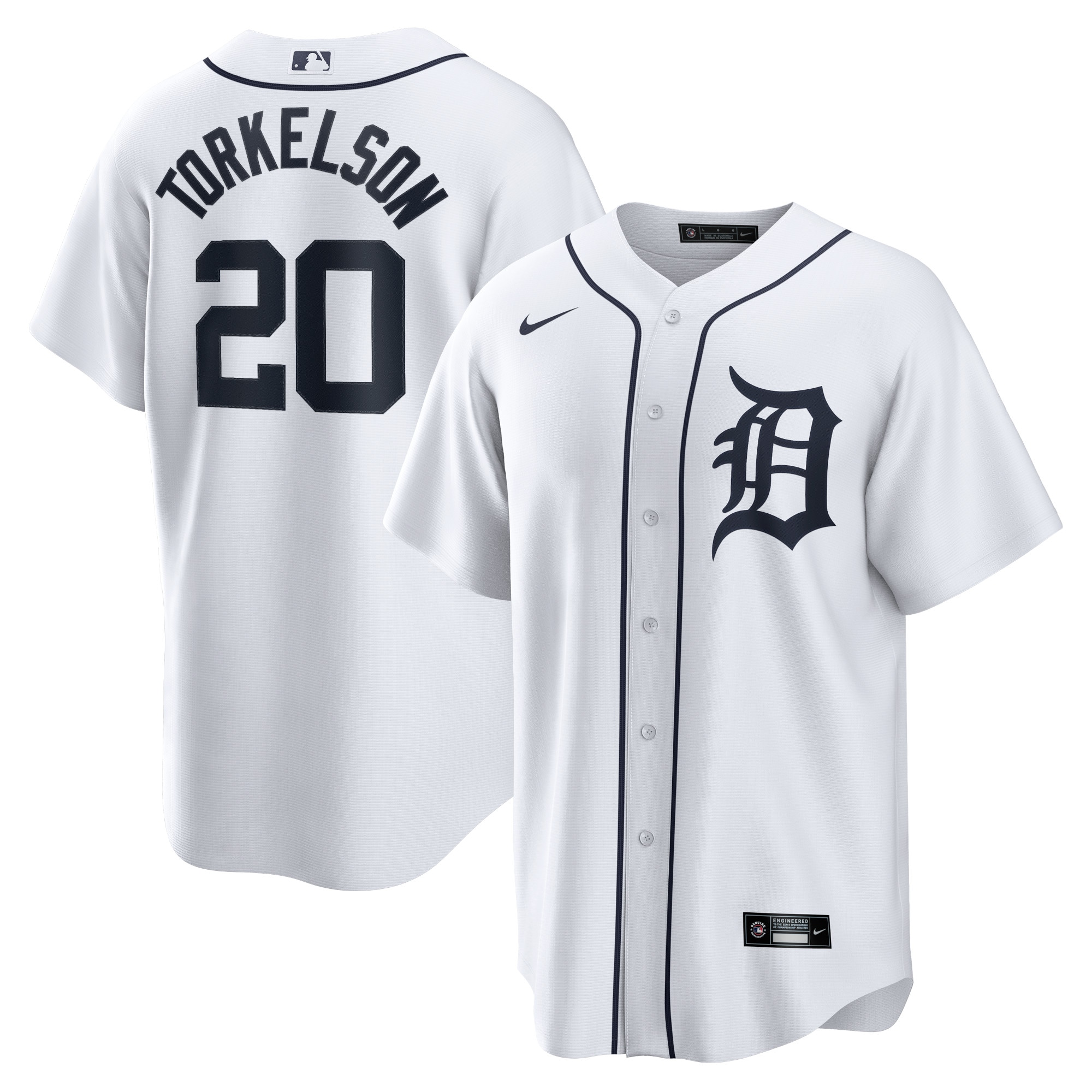 Men’s Detroit Tigers Spencer Torkelson White Home Jersey