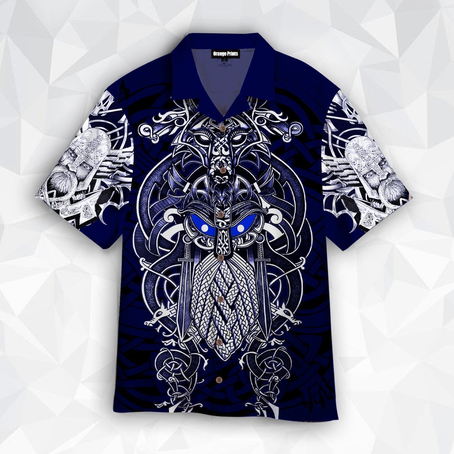 Viking Odin Tattoo Hawaii Shirt For Men Women Ha21415