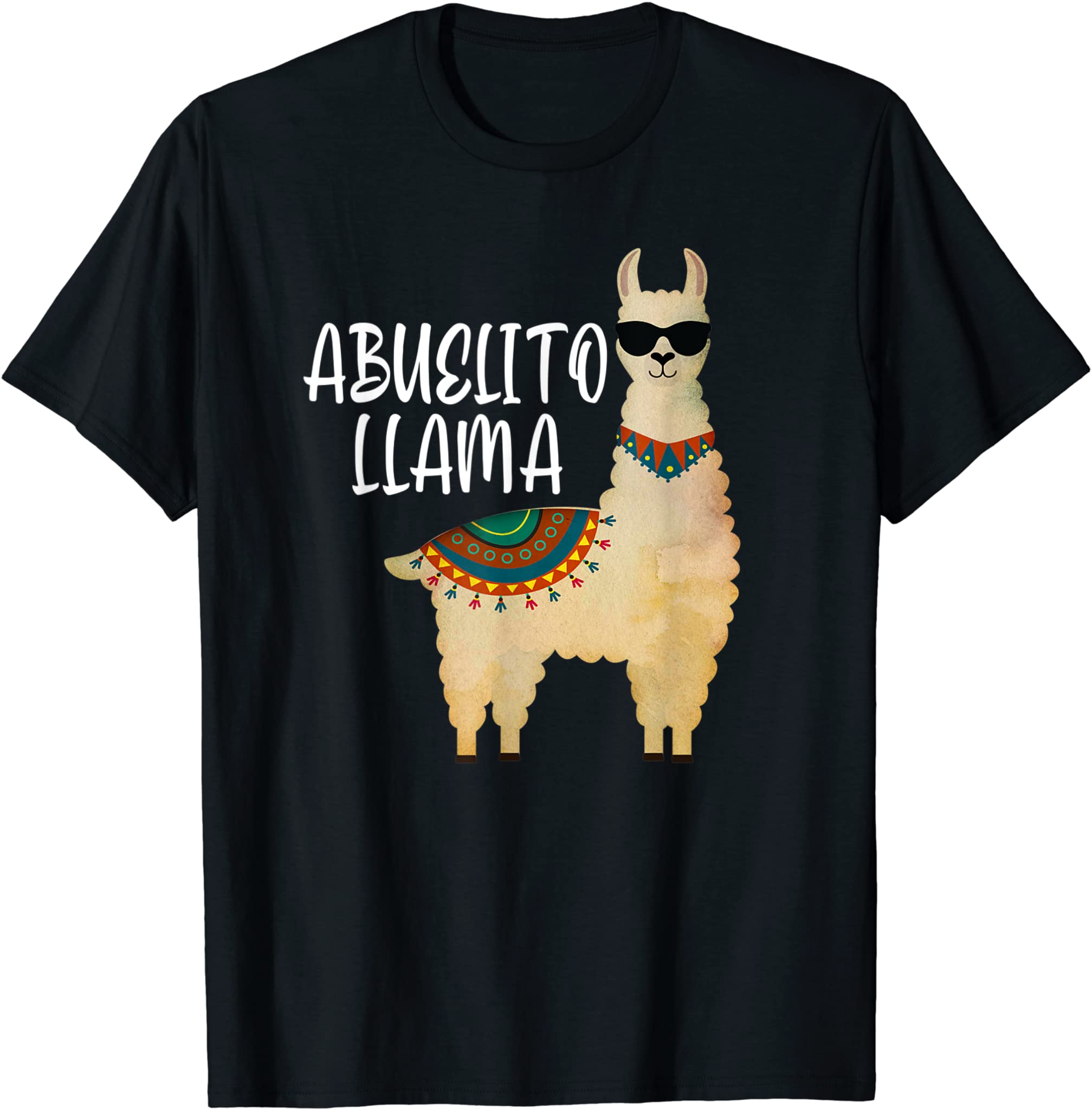 Mens Abuelito Llama Spanish Granddaddy Grandpa Funny Llama T-Shirt