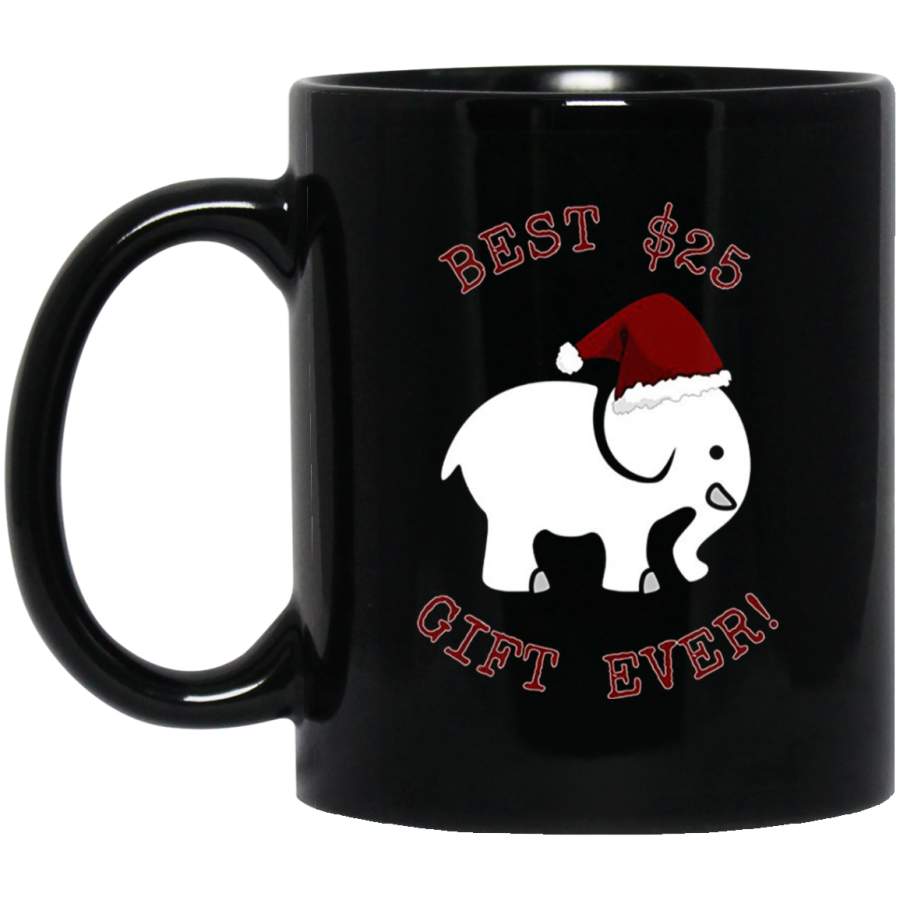 White Elephant Christmas  Gift Exchange Contest 11 oz 15 oz Black Mug