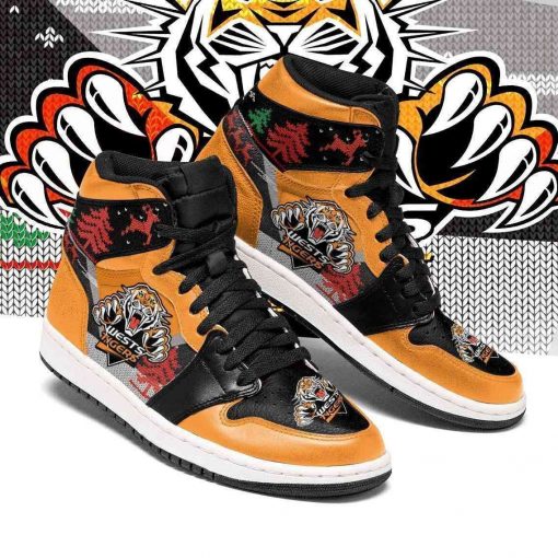 Christmas Wests Tigers Nrl Football Air Sneakers Jordan Sneakers Sport Sneakers