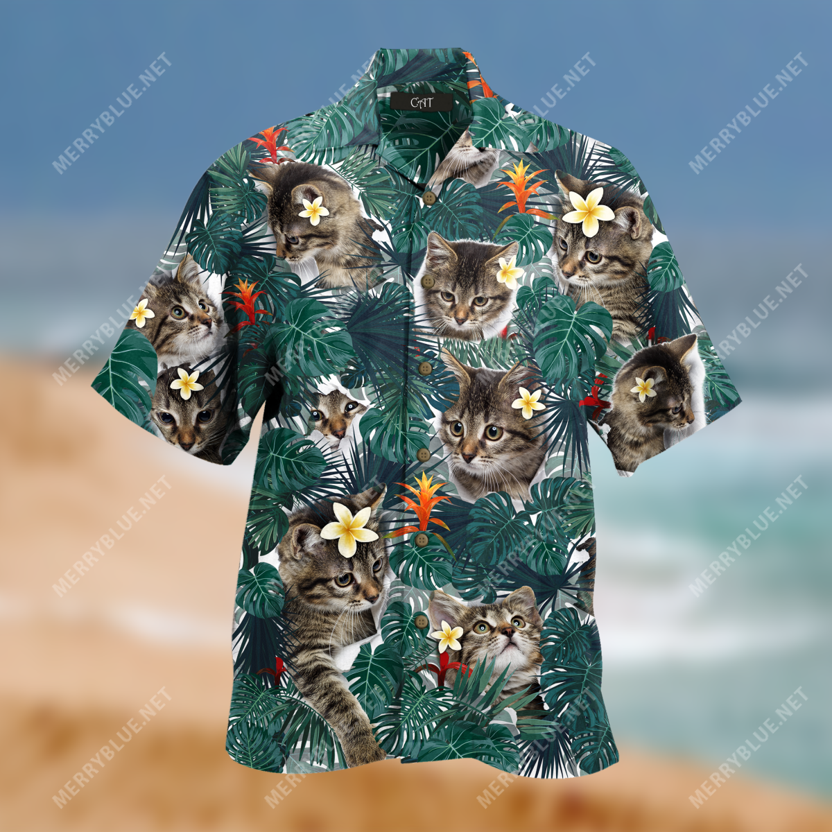 Powered By Cats And Hawaiian Tropical Shirt Ha97551