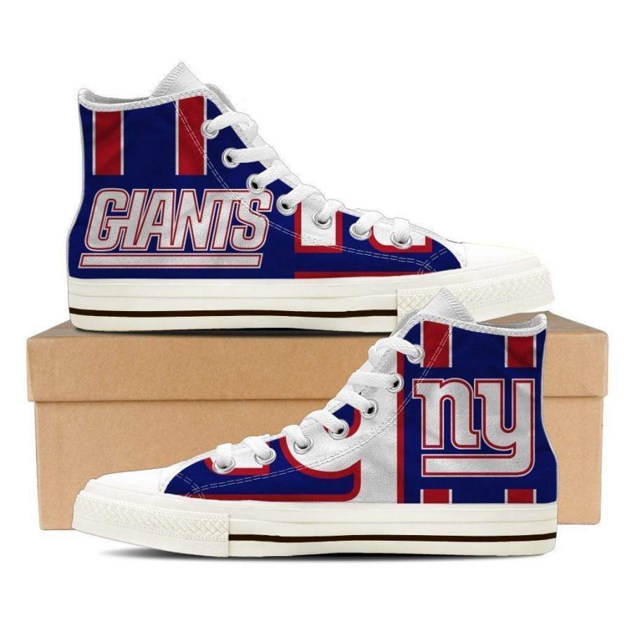 New York Giants Mens High Top Sneakers High Top