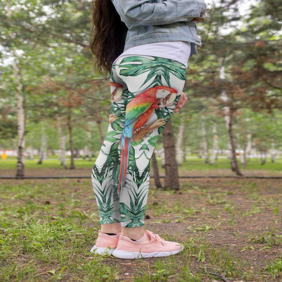 All Over Print Parrots Leggings