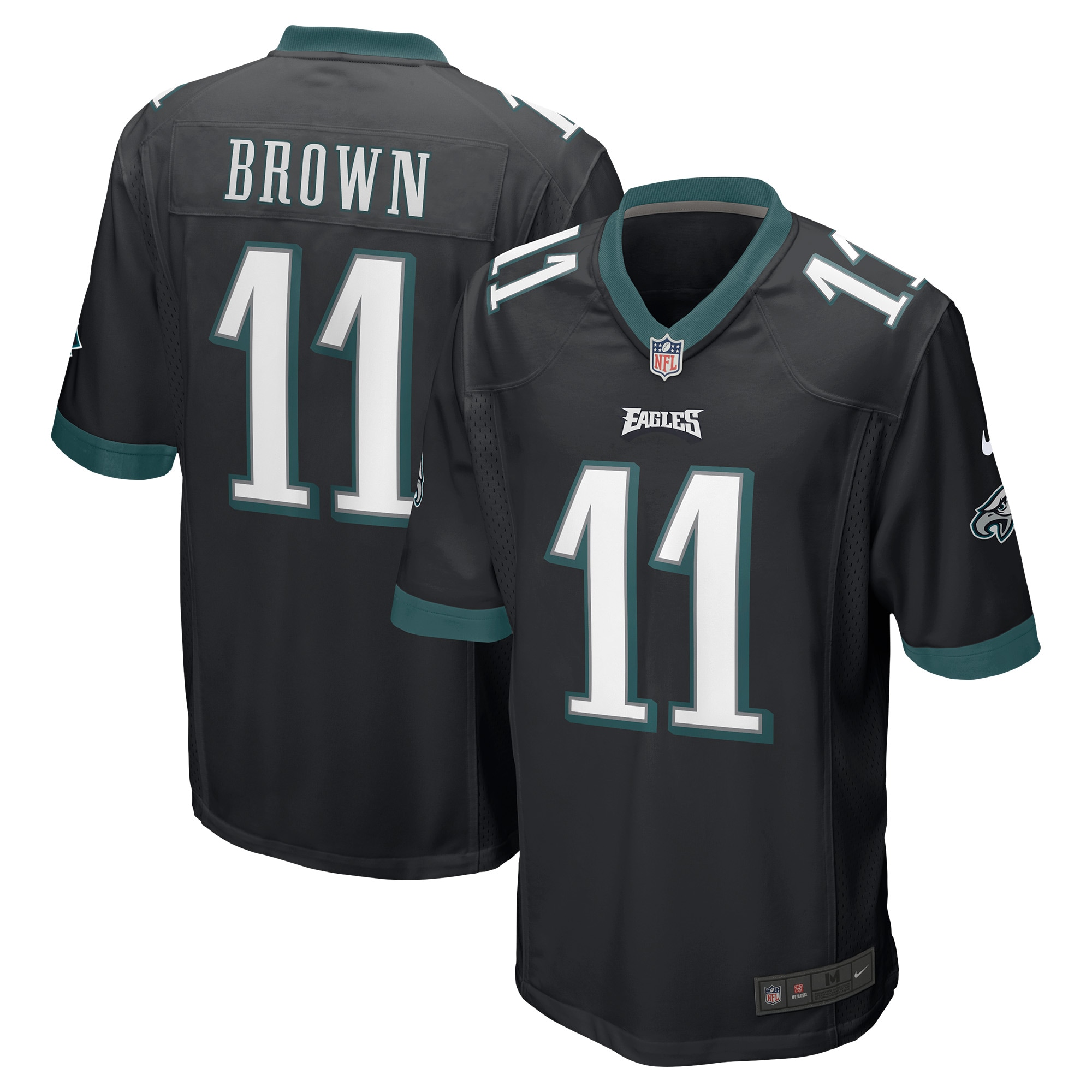 Men’s Philadelphia Eagles A.J. Brown Black Game Jersey