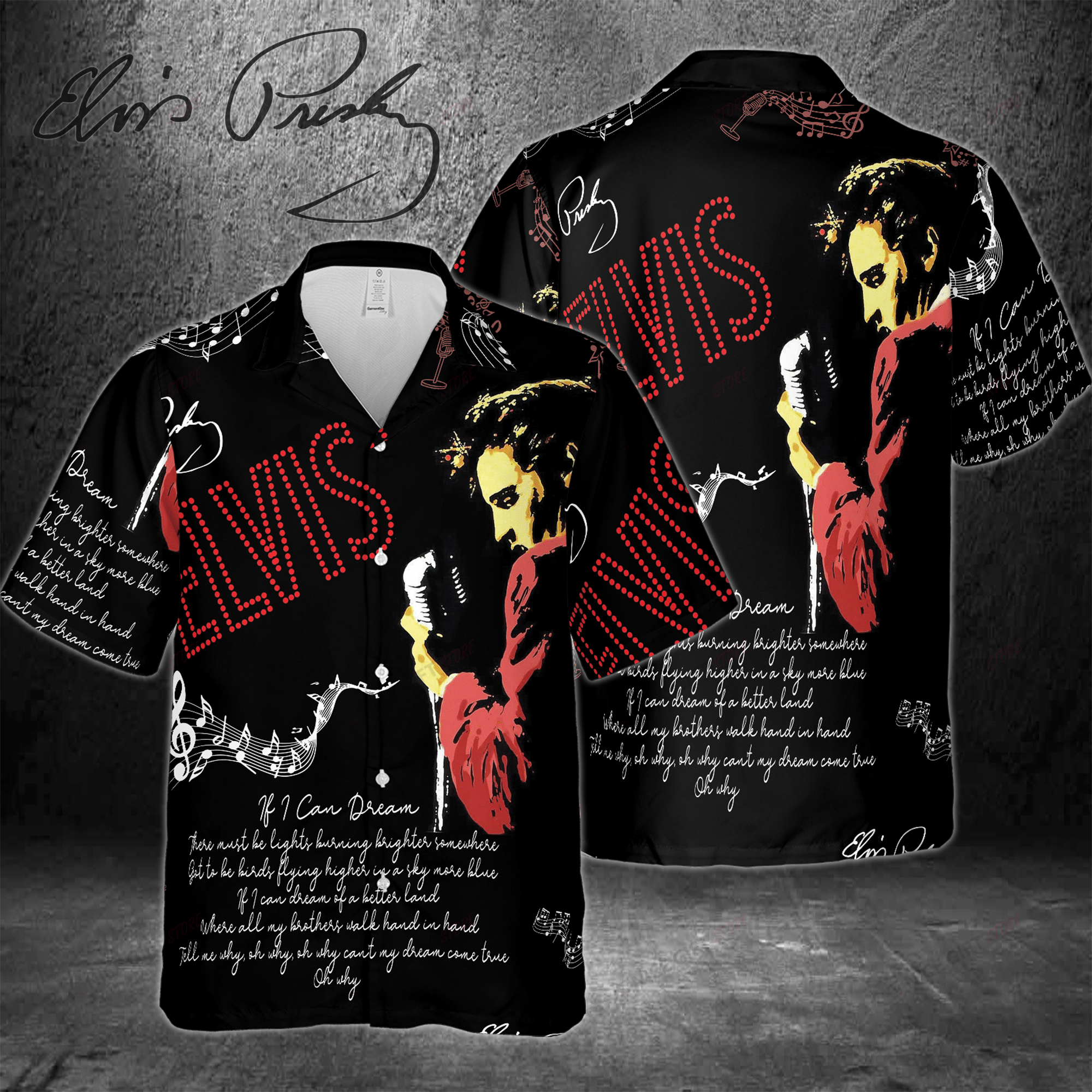 Elvis Presley If I Can Dream Hawaiian 3D Shirt 3Hs-H9L0