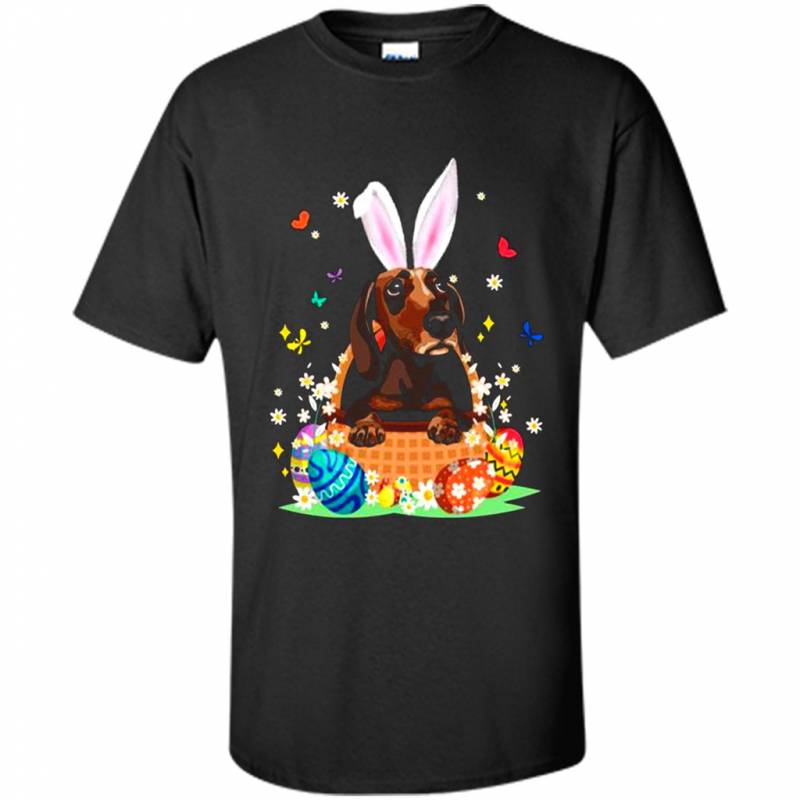 Dachshund Bunny Hat Rabbit Easter Eggs – Shirt