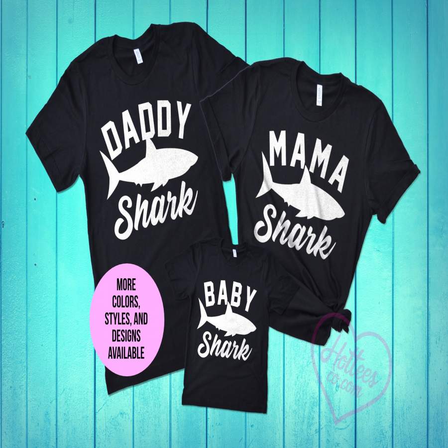 Baby Shark Family T-Shirts