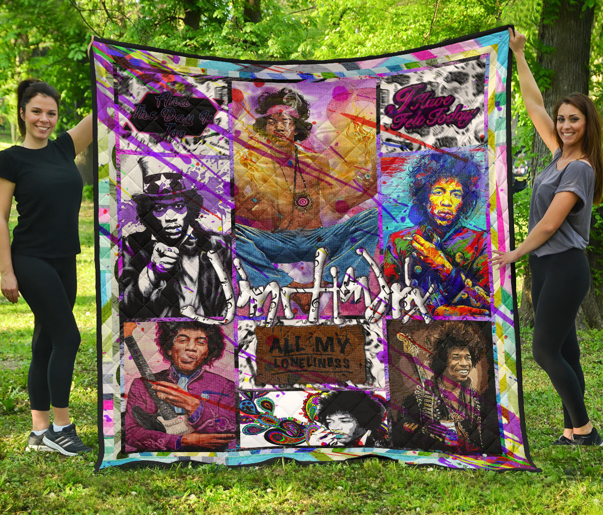 Jimi Hendrix Premium Quilt Blanket Singer Home Decor Custom For Fans Nt050502