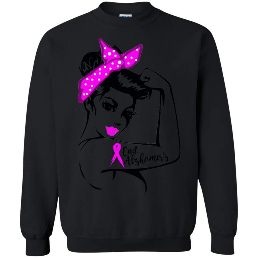 AGR End Alzheimer’s Strong Women Sweatshirt Gildan G185