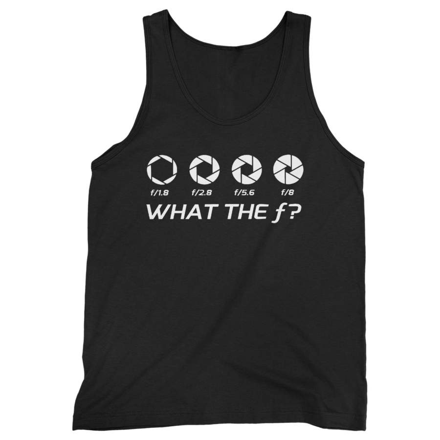 What The F Stop Photography Dslr Camera Man’s Tank Top