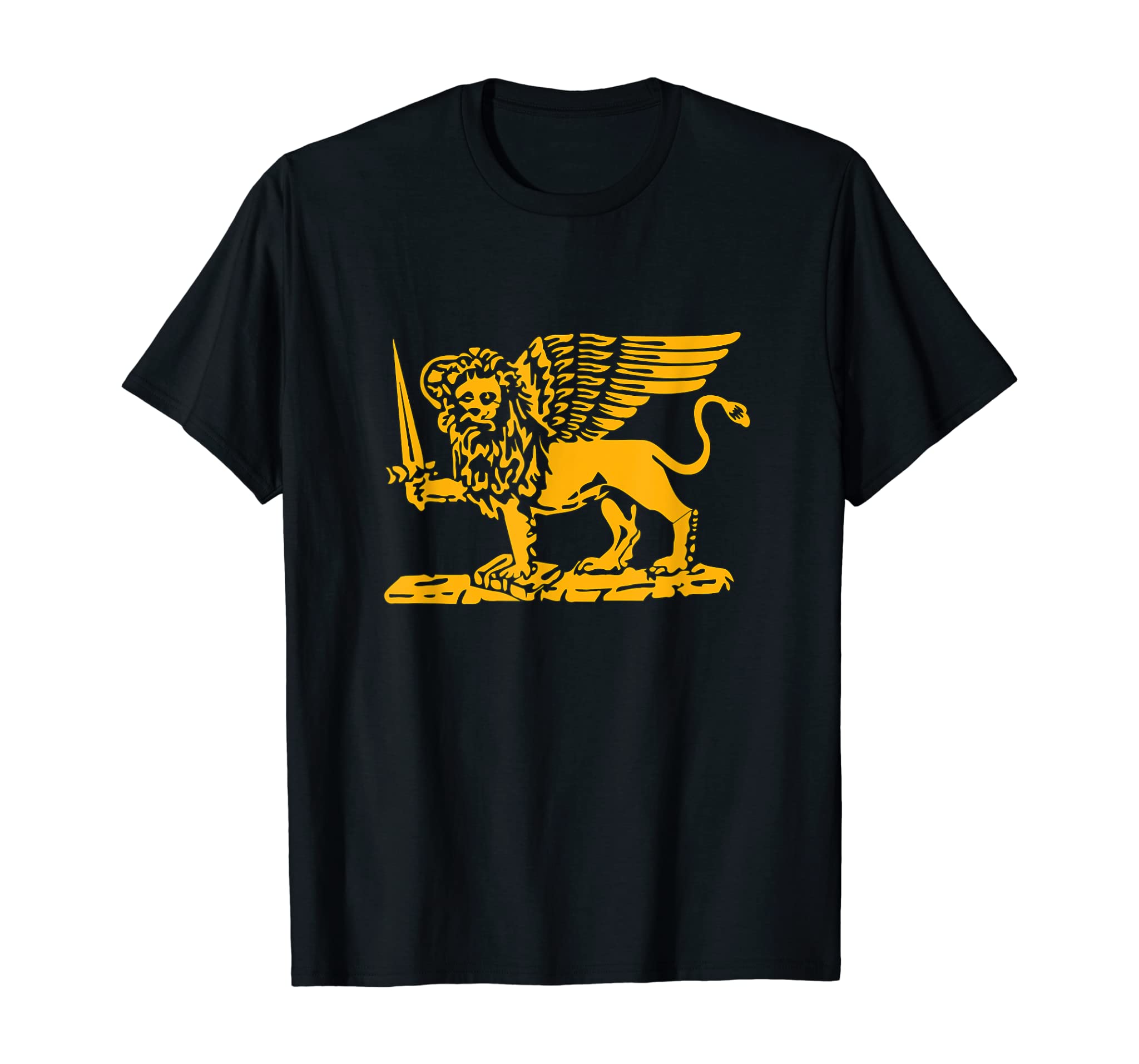 Republic of Venice flag St. Mark Lion sword book tshirt