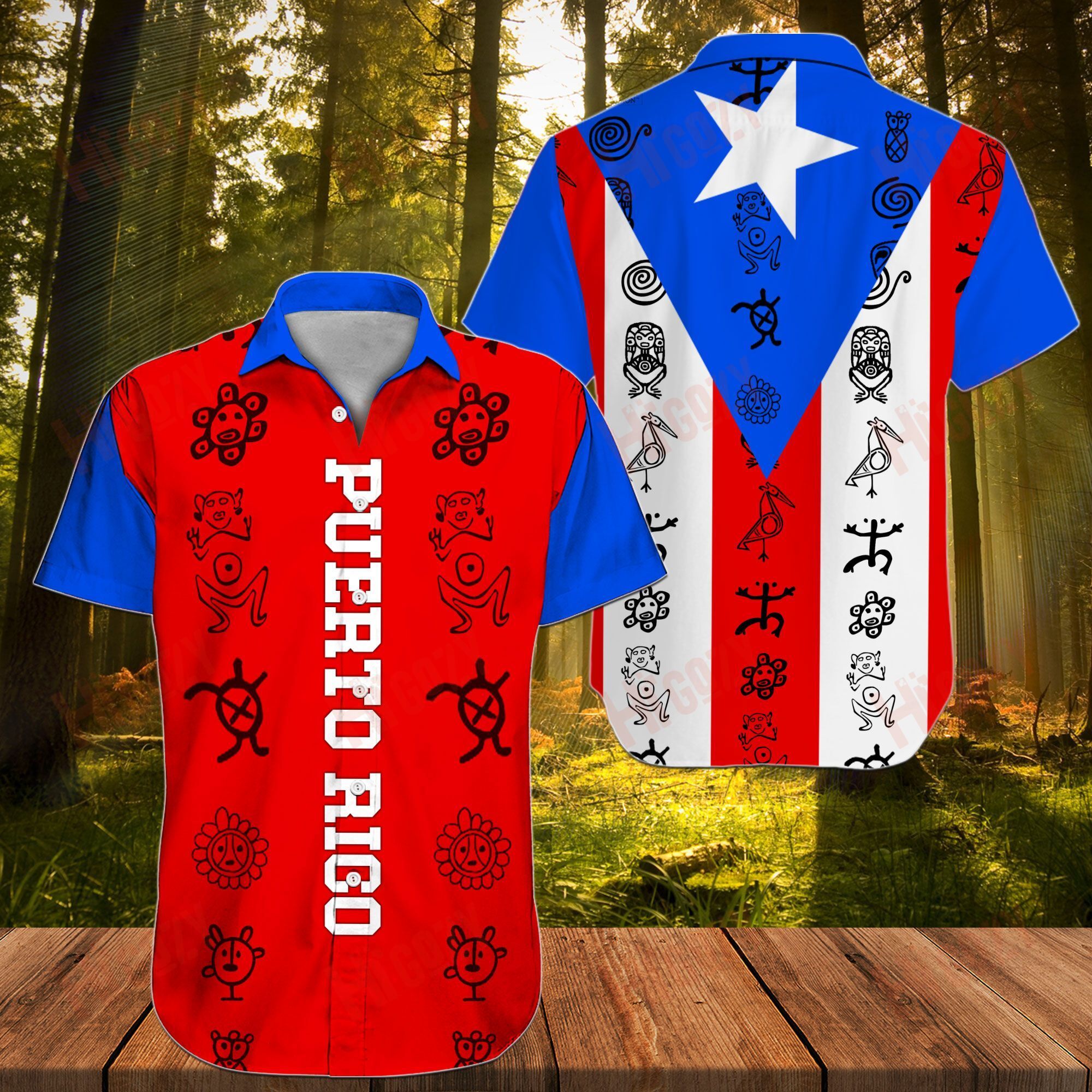 Puerto Rico Hawaiian Shirts Ha47449