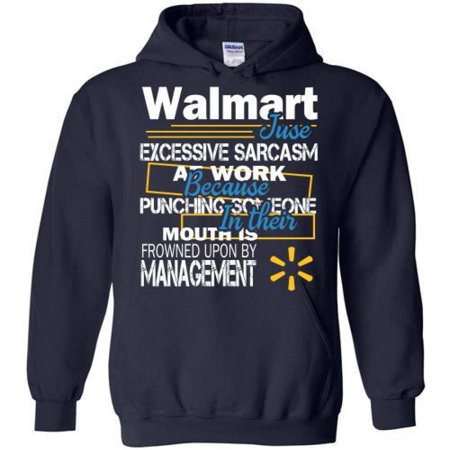 Walmart just excessive sarcasm at work because punching Halloween Hoodie