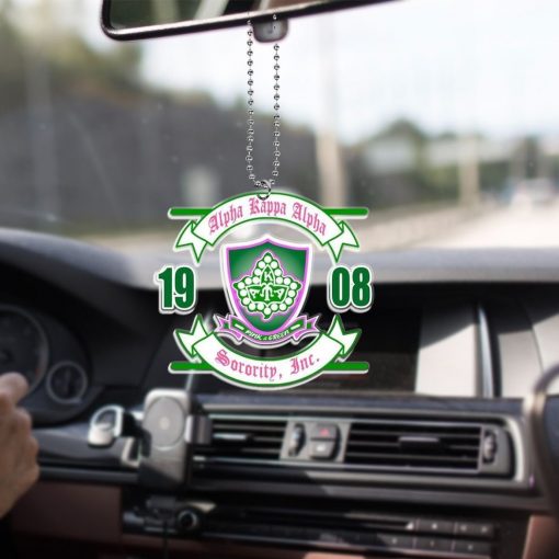 Alpha Kappa Alpha 1908 Sorority Inc Pearl Ivy Emblem Car Hanging Ornament