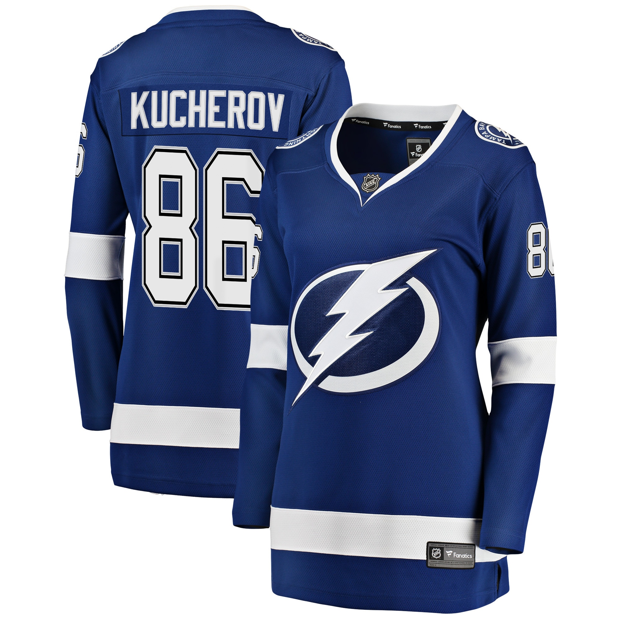 Nikita Kucherov Tampa Bay Lightning Branded Women's Premier Breakaway Player Jersey – Blue