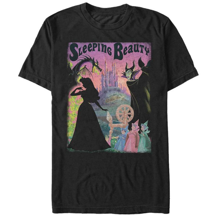 Sleeping Beauty Men’s Silhouettes  T Shirt Black S