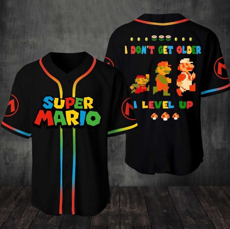 Super Mario Baseball Jersey Shirt 050