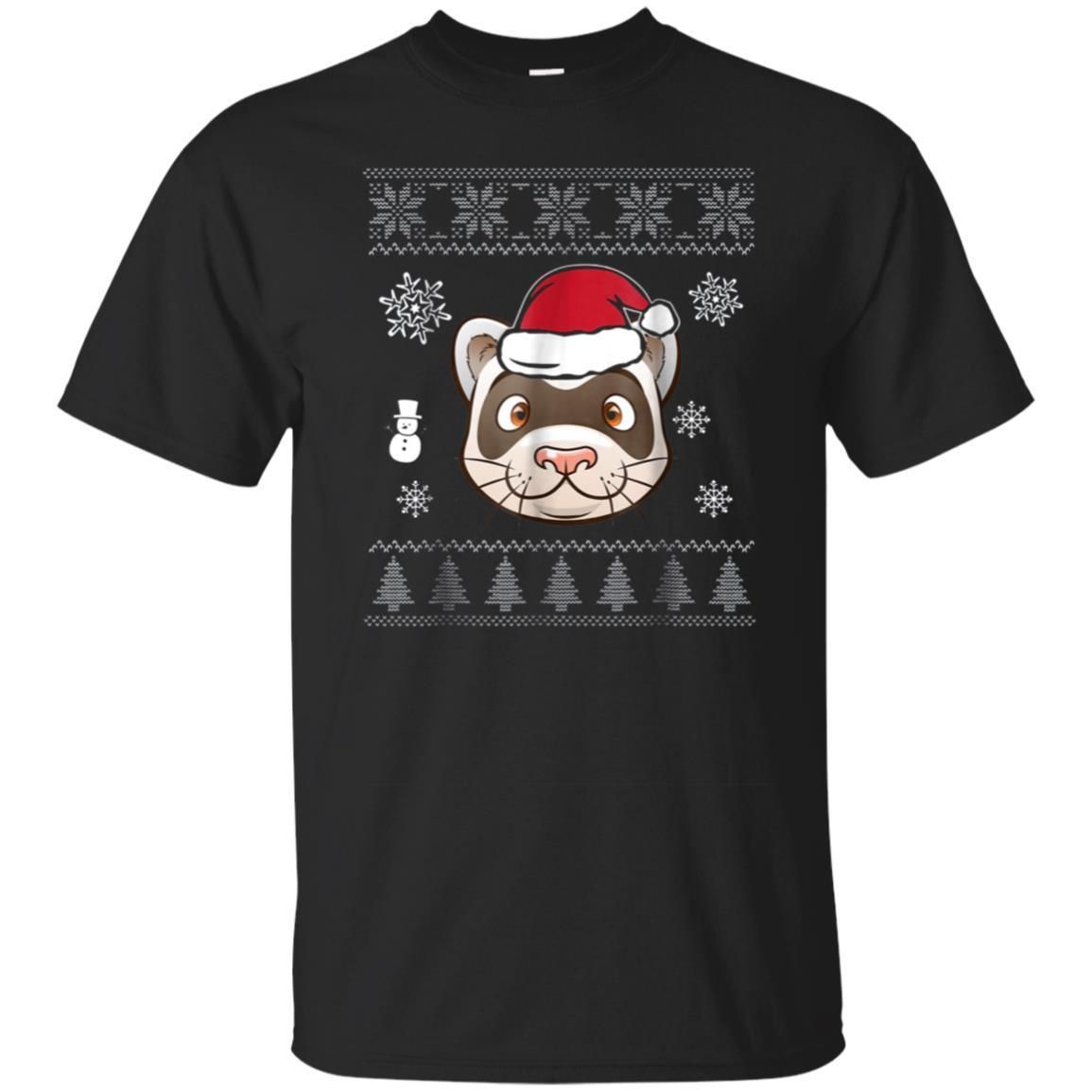 Check out this awesome Ferret Ugly Christmas Sweater T Shirt | Ferret Lover Gifts