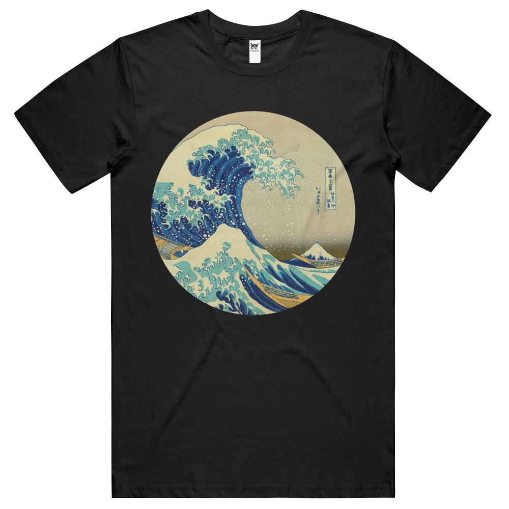 Great Wave Off Kanagawa Circle T Shirts