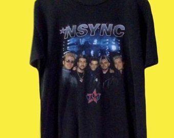 Vintage 90’s N’sync Promo T Shirt/american Boyband/popband/westlife/blue/thatthat/spice Girls 5580