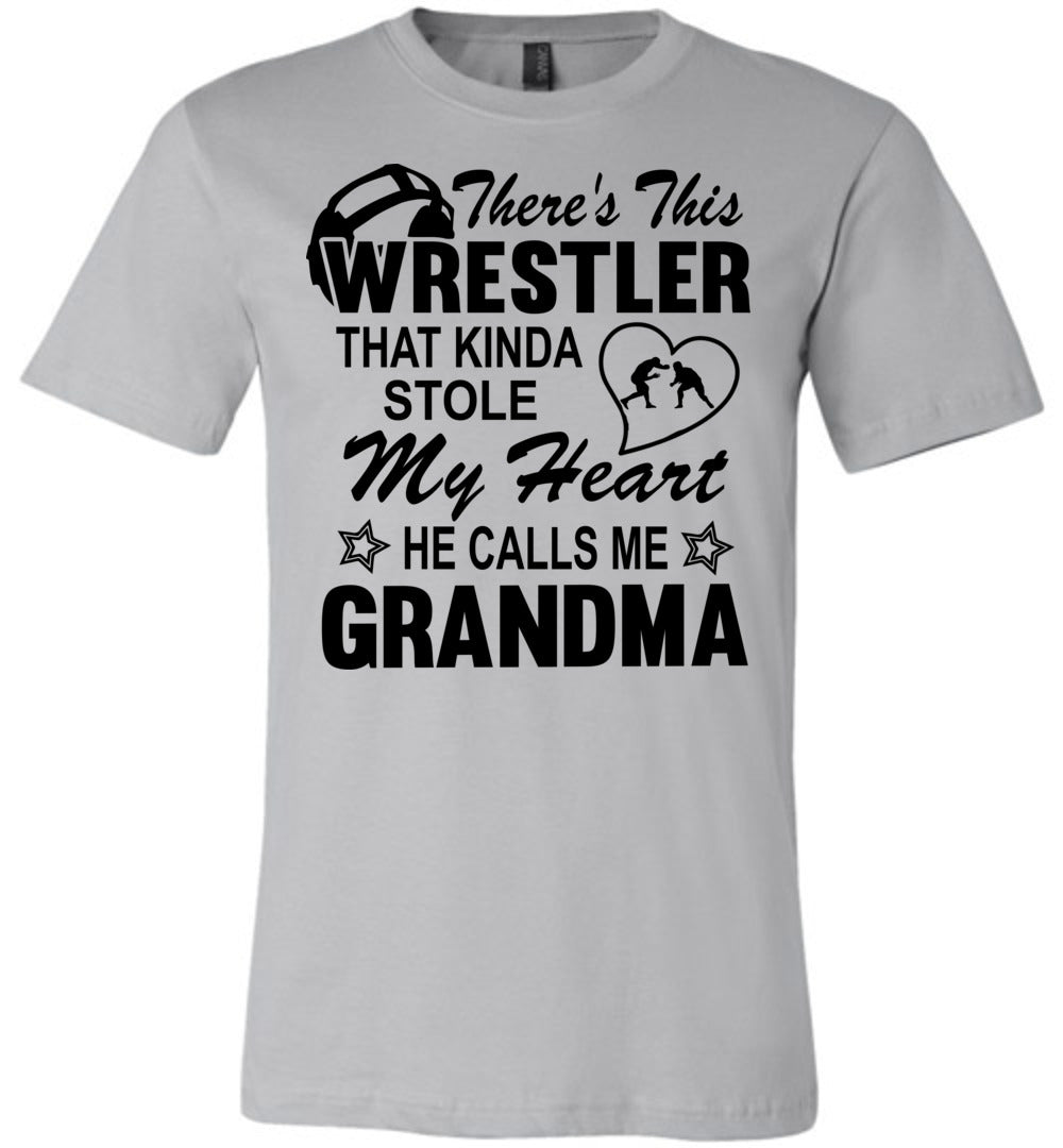 Wrestler Stole My Heart Grandma Wrestling Tshirt