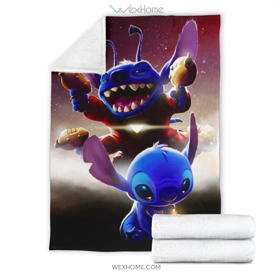 Cute Crazy Stitch Premium Blanket 1