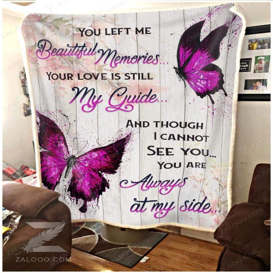 Zalooo – Fleece Blanket – Butterfly – Always At My Side