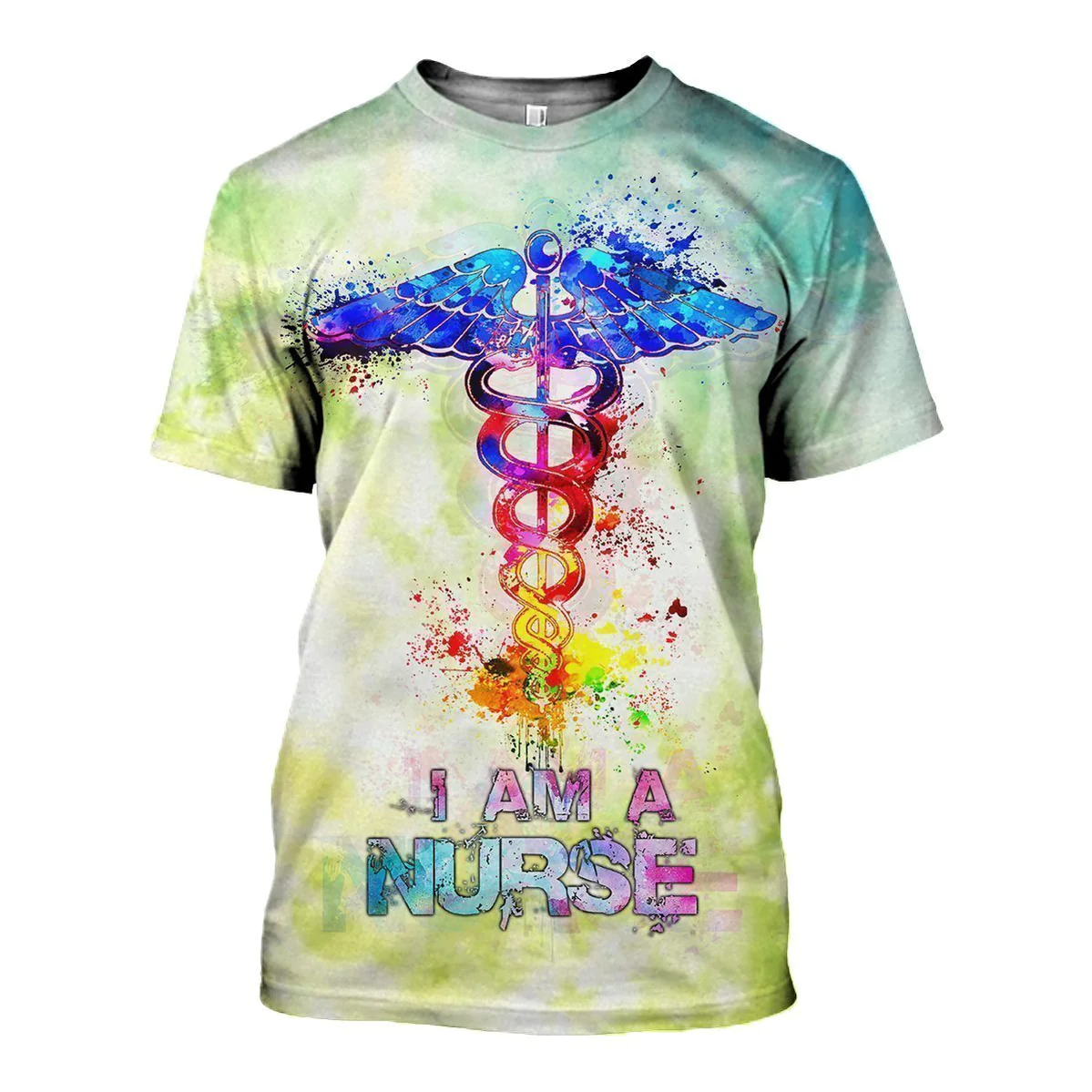 Personalized Nurse 3D Shirt, I’M A Nurse Water Color Tshirt, Gift For Him