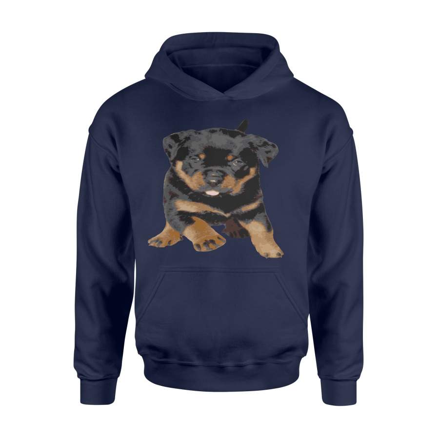 Cute Female Rottweiler Puppy Dog Lover Pullover Hoodie