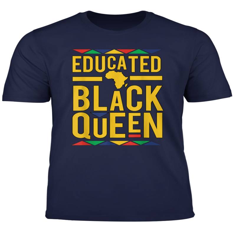 Dashiki Educated Black Queen Tshirt African Dna Pride Shirt