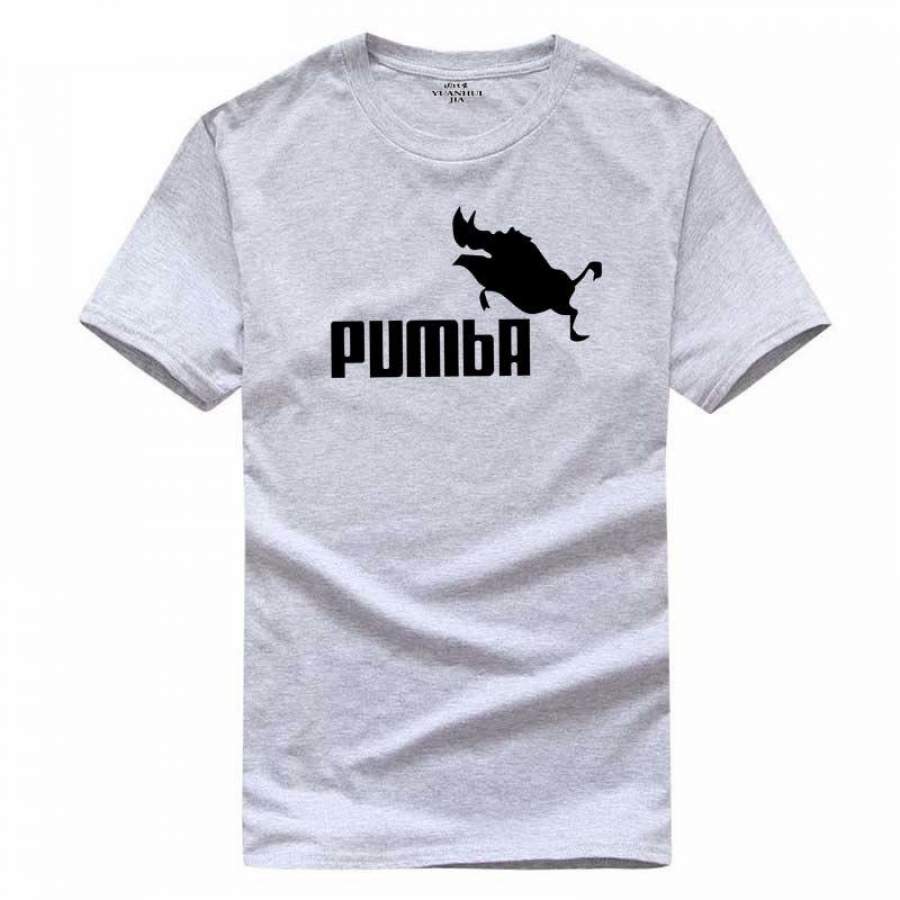 2018 funny tee cute t shirts homme Pumba men short sleeves cotton tops cool tshirt lovely kawaii summer jersey costume t-shirt