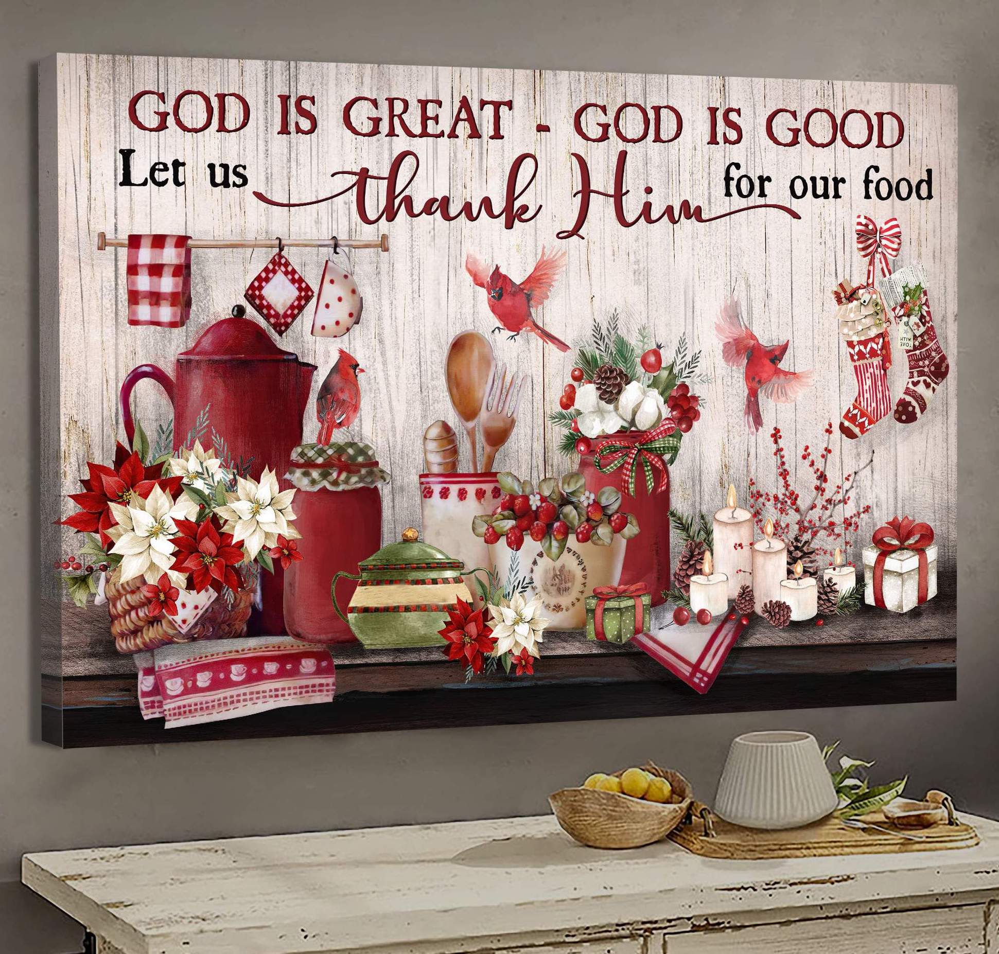 God Is Great God Is Good – Jesus Landscape Canvas, Poster – Faith In Him