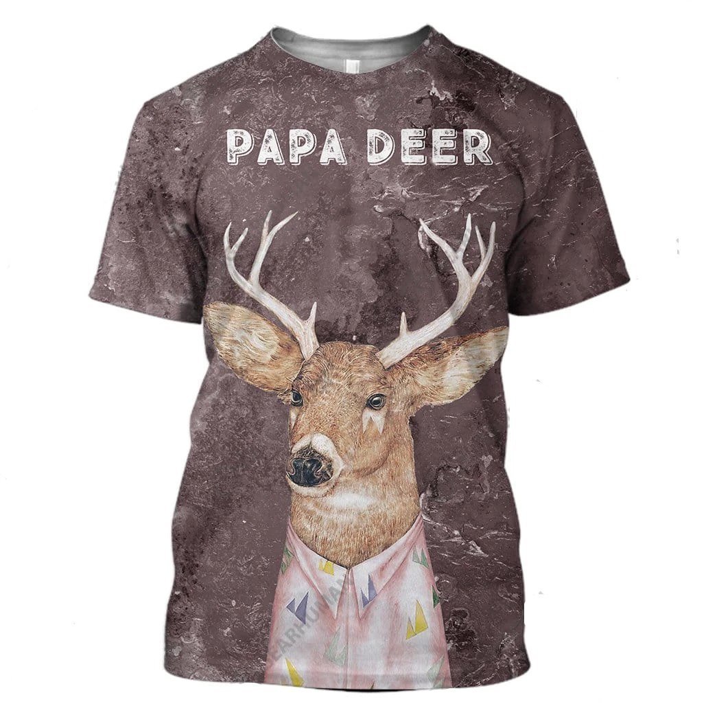 Papa Deer Brown 3D All Over Print | For Men & Women | Adult | Ht2495