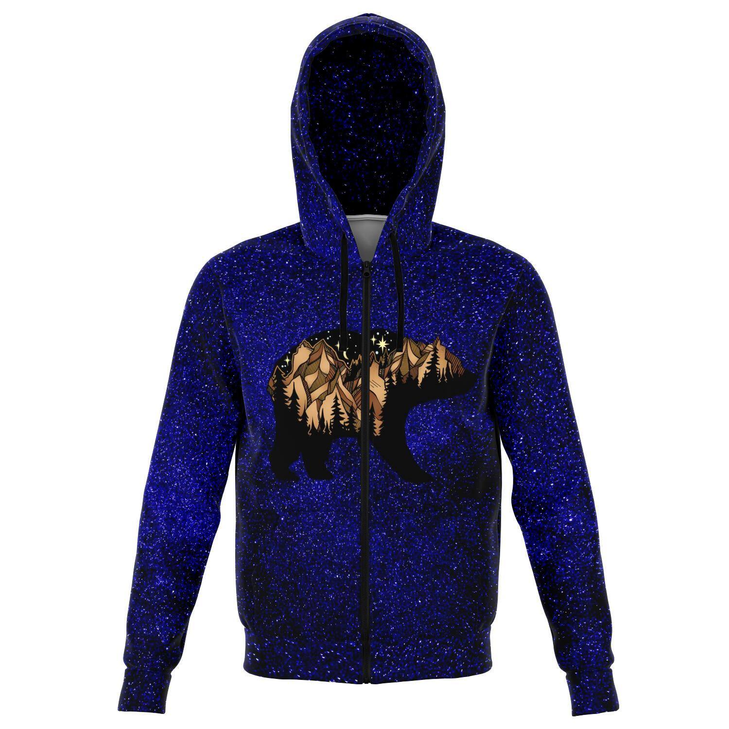 SIERRA BEAR GALAXY PREMIUM ZIP UP HOODIE