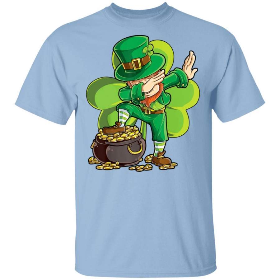 Boys St Patricks Day Dabbing Leprechaun Men Dab T Shirt