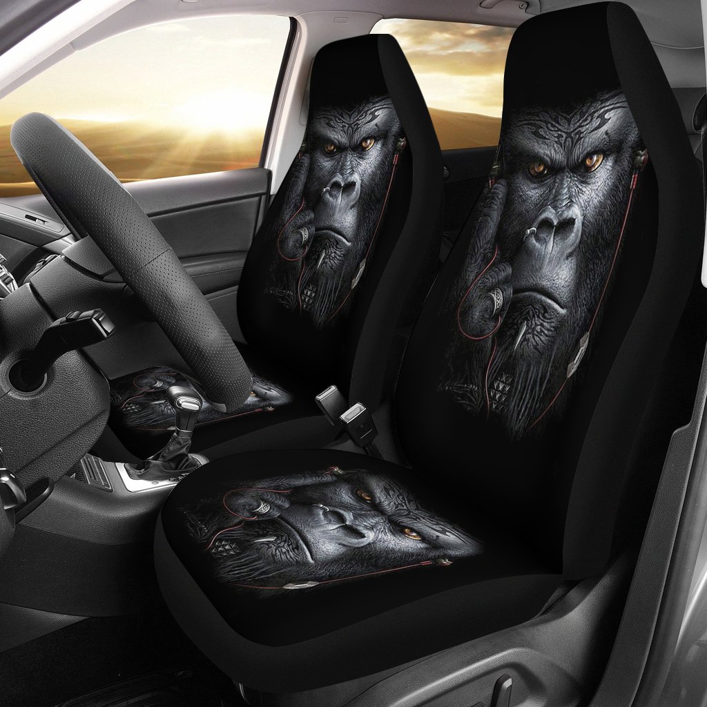 Tattoo Gorilla Face Animal Car Seat Covers H200217