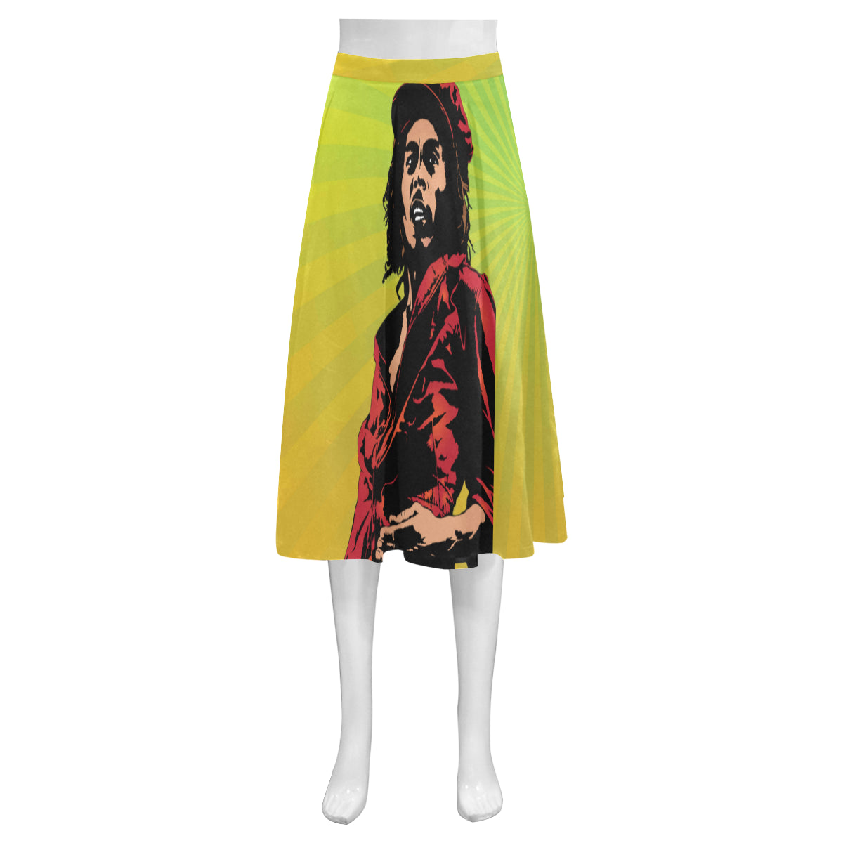 Bob Marley Mnemosyne Women’s Crepe Skirt (Model D16)