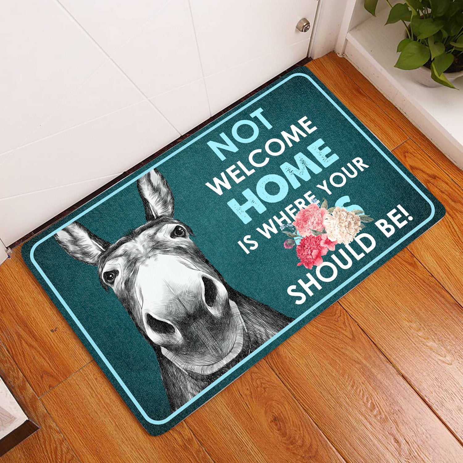 Not Welcome Home All Over Printing Doormat Pre2140