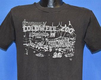 90s 14th Annual Coldwell Zoo Extravaganza 1990 Black T-shirt  Vintage Tee 1903