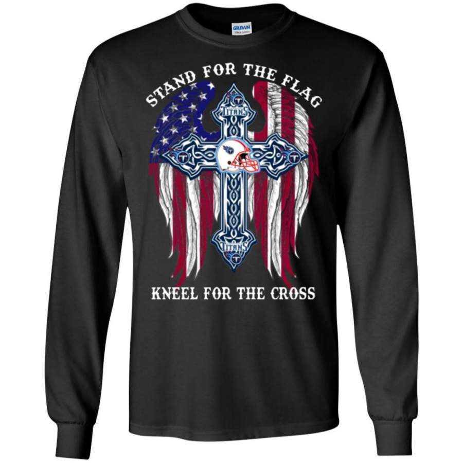 AGR Tennessee Titans Stand For The America Sport Flag Long Sleeve T-shirt