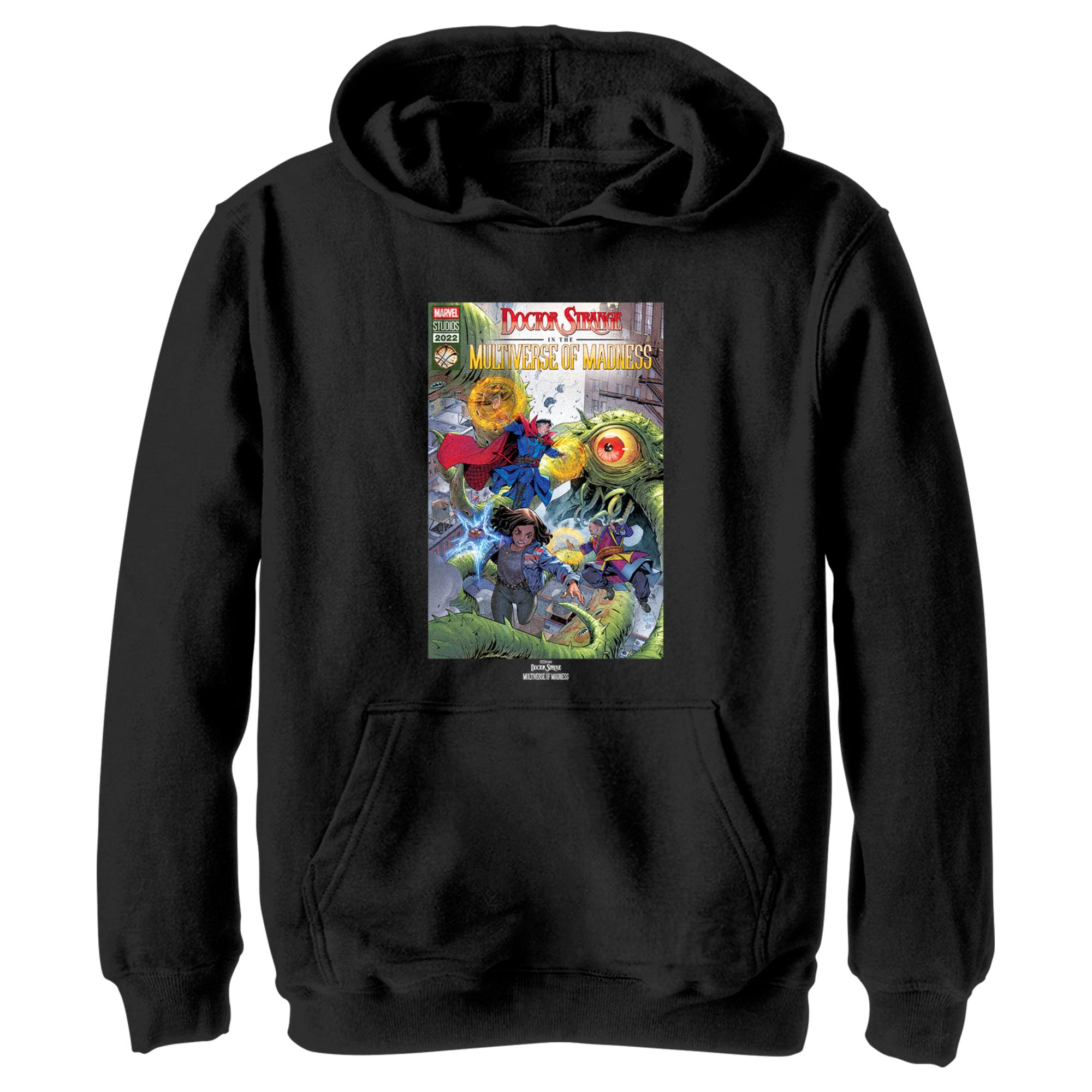 Boy’S Marvel Doctor Strange In The Multiverse Of Madness Modern Comic Cover Pull Over Hoodie